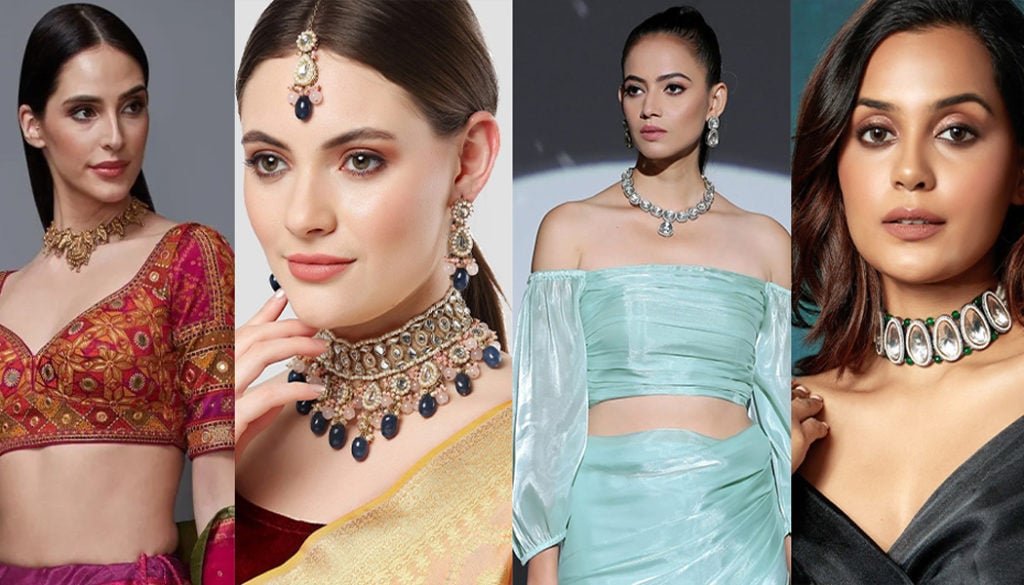 Necklines And Necklaces: 6 Blouse Designs And What To Pair Them With