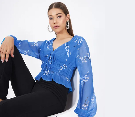 Multi-Color Cowl Neck Backless Party Crop Top