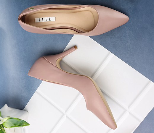 Nude Women Slip On Pumps