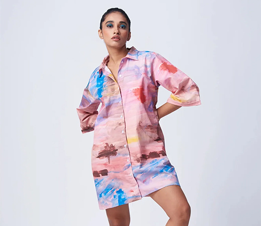 Multi-Color Love & Thor Shirt Dress