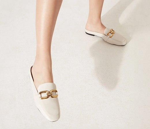 Off White Chain Link Loafer Mules (EURO 38)