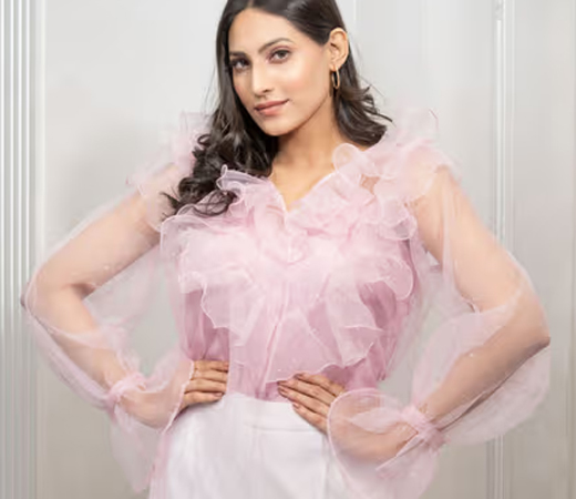 Bloom Baby Pink Organza Frill Top Inner (Set of 2)