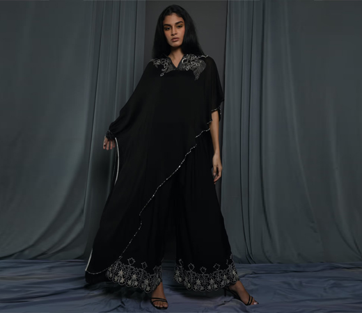 Black Cape Kurta