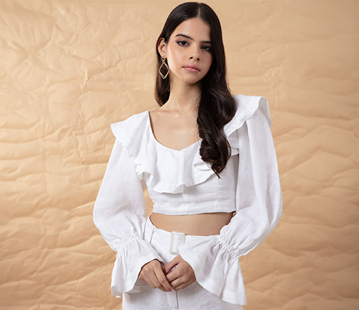 White Nothing Like It Crop Top