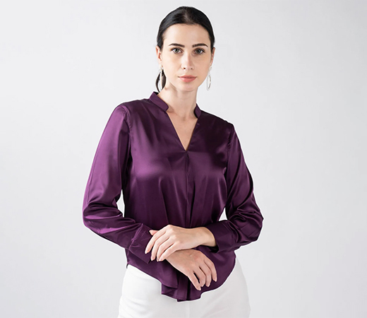 Black Velvet Embroidered Blouse