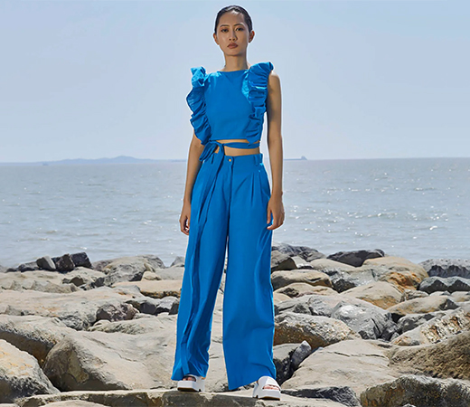 Black Velvet Embroidered Blouse