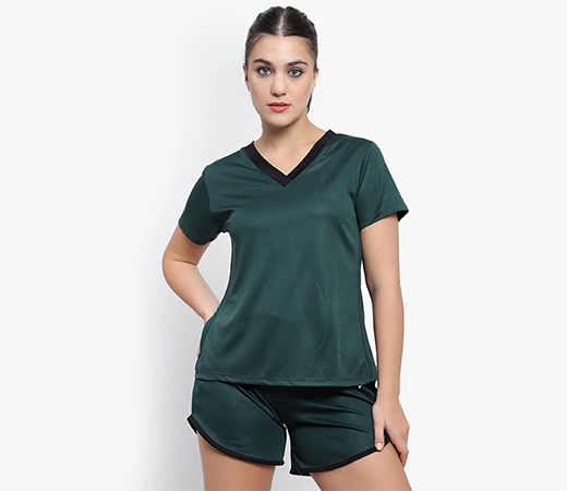 Navy Blue Embroidered Blouse