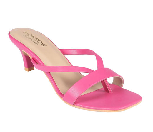 Solid Pink Kitten Heels