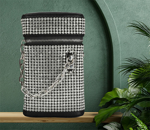 Navy Blue Embroidered Blouse