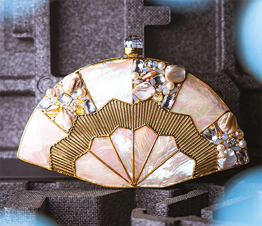 Navy Blue Embroidered Blouse