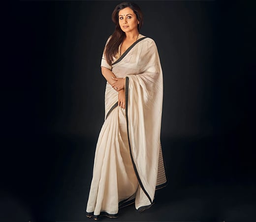Raincore 2.0 Saree In Color Off White with Unstitched Blouse
