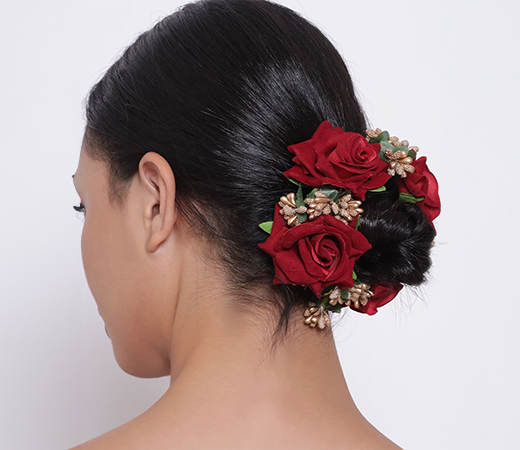 Black Velvet Embroidered Blouse