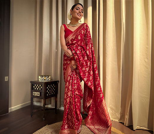 Navy Blue Embroidered Blouse