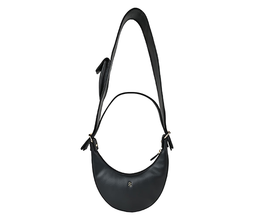 Casual Half Moon Sling Bag Black