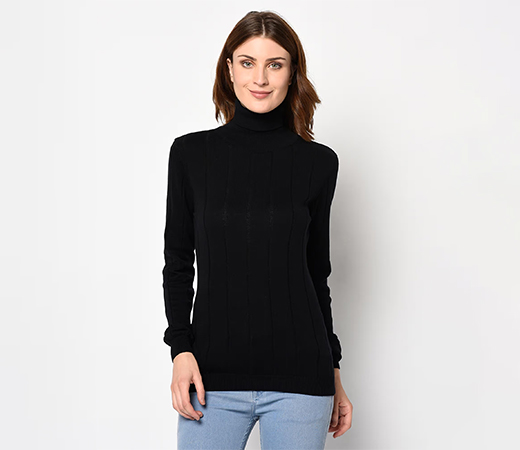 Black Turtle Neck Sweater