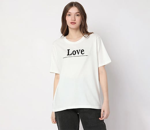 Women White Casual T-Shirt