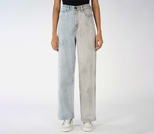 Women Loose Fit Blue Jeans