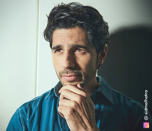 Sidhart Malhotra in a blue denim jacket