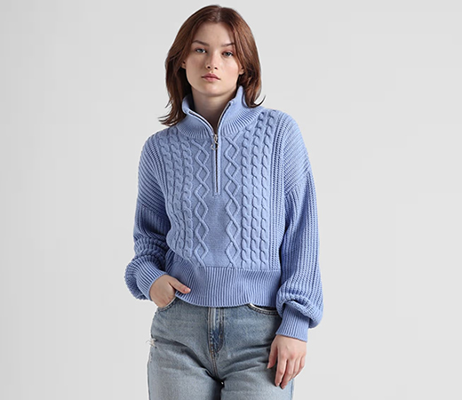 Loose Fit Zip Top Pullover