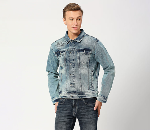 Jacket Regular Fit Front Pocket Trucker Jacket