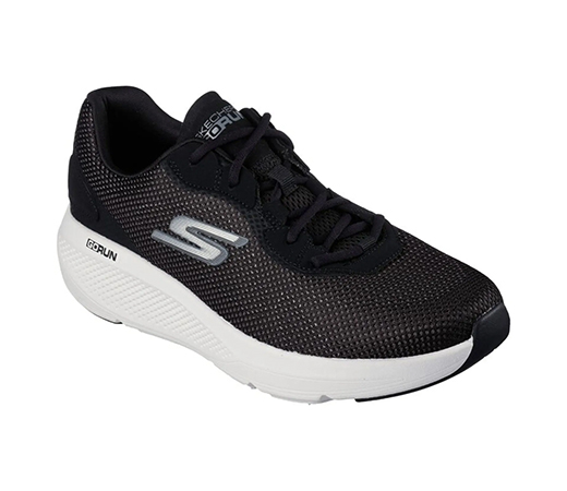 GO RUN ELEVATE Black Running Shoes