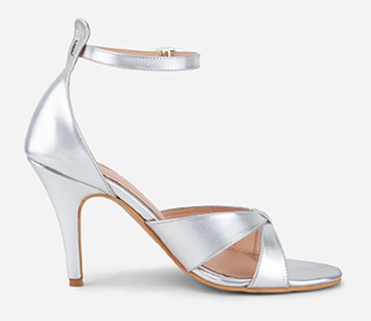 IYKYK by Nykaa Fashion Silver Stiletto Heels