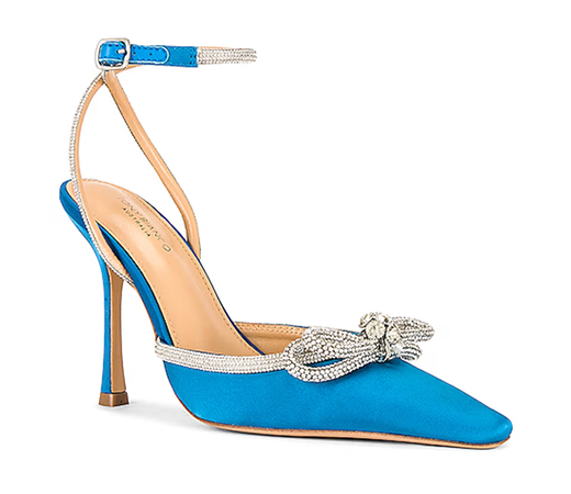 Tony Bianco Blue embellished pumps 