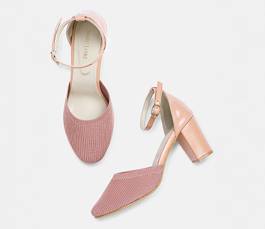 Marc Loire Nude Block Heels