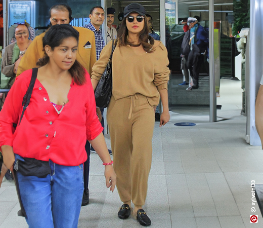 Priyanka Chopra wearing brown co-ord set