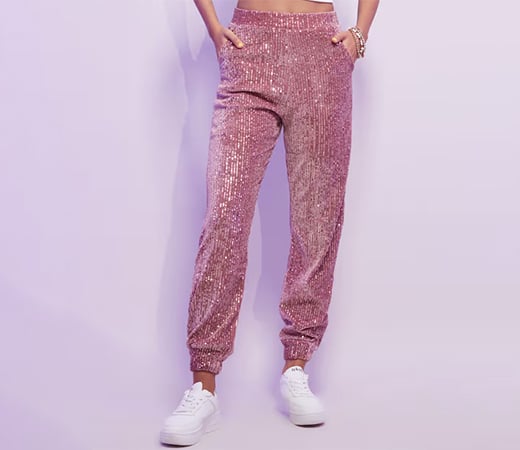 MIXT by Nykaa Fashion Sequin joggers