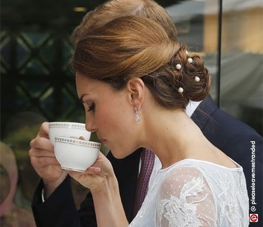 Kate Middleton with an updo