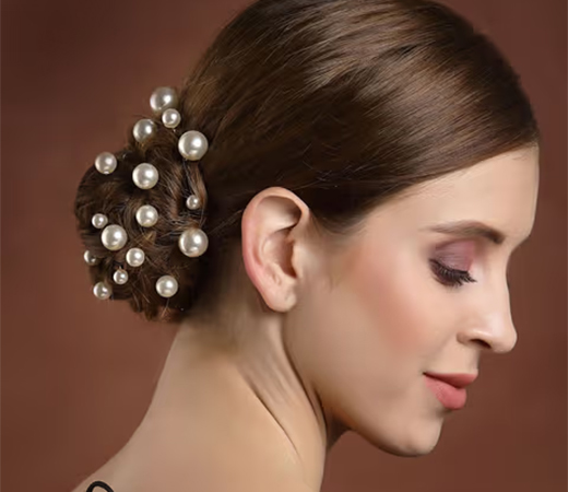 PANASH Gold-Plated Embellished U Pins