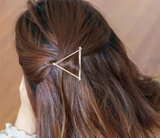 Fabula Gold Tone Hair Clips