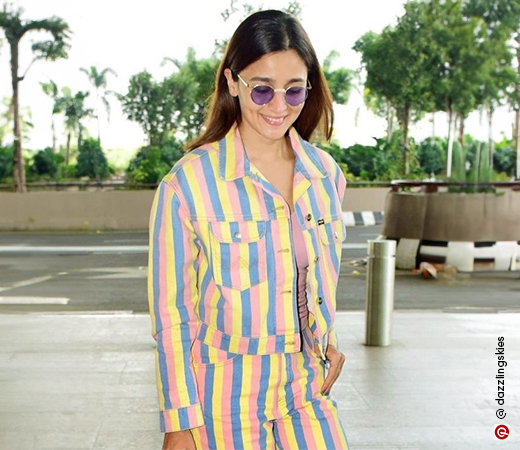 Colourful striped set