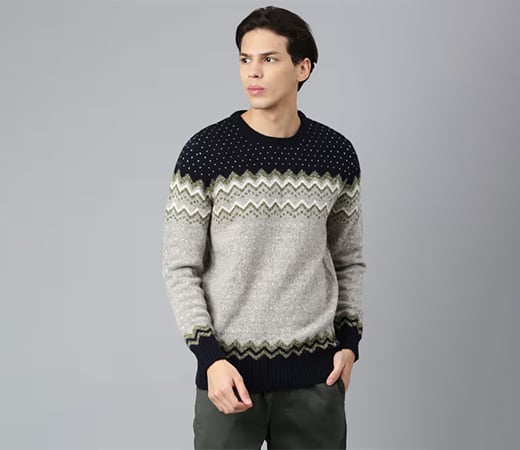 Woodland Woven Multi-Color Sweater 