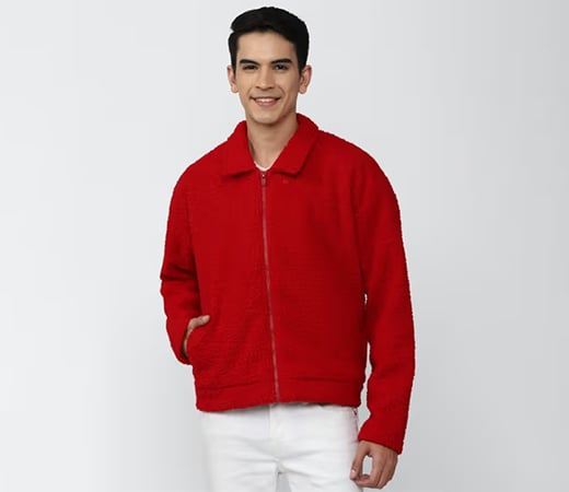 Forever 21 Red textured jacket