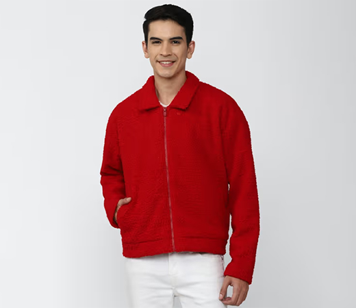 Forever 21 Red textured jacket