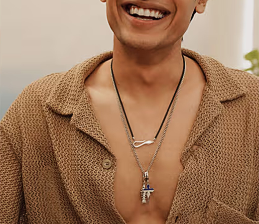 Isharya Chrome chain necklace