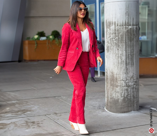 Priyanka Chopra in Pink Blazer