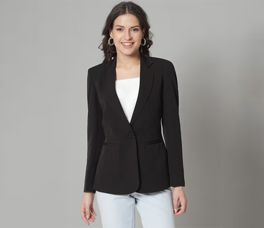 Powersutra Stretch Notch Collar Blazer