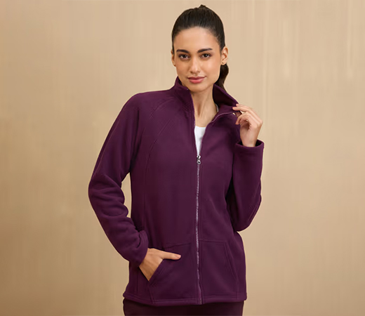 Nykd by Nykaa Cozy Sherpa Front open Jacket