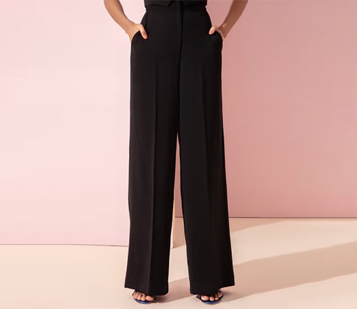 RSVP by Nykaa Fashion Black Flared Pants
