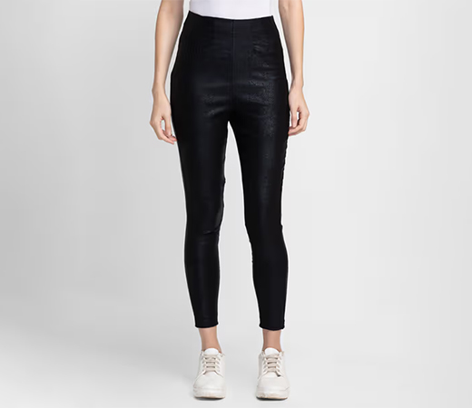 Globus Black Skinny Fit Trousers