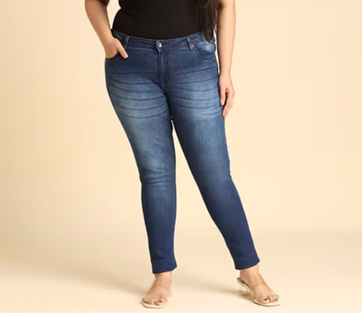 High Star Plus Size Slim Fit Jeans