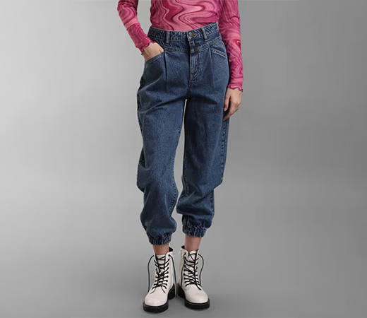 Kazo Blue Baggy Jog Jeans