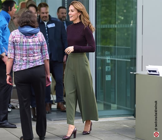 Kate Middleton wearing culottes 