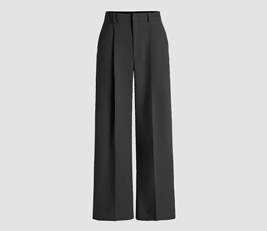  Cider High Waist Pleated Wide Leg Pants