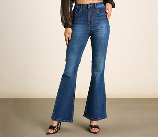 Twenty Dresses by Nykaa Fashion Mid Waist Denims