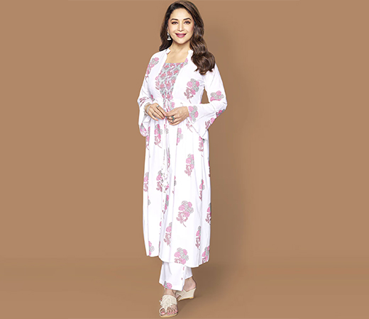 Jaipur Kurti floral set 