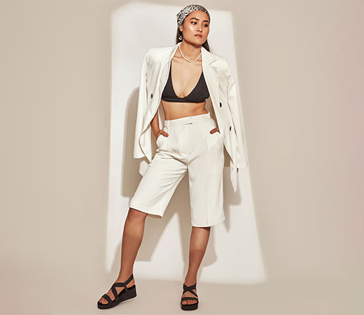 The Clothing Factory White oversized coat